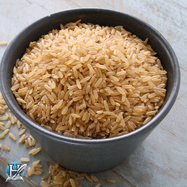 الأرز البني