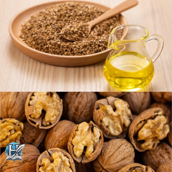 الجوز وزيت الكتان