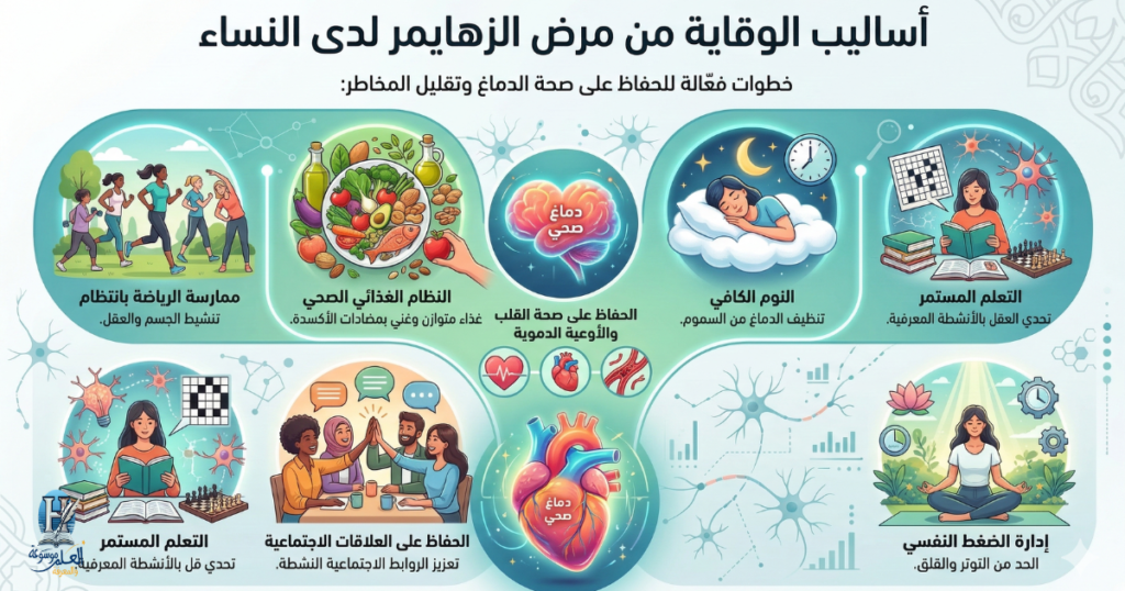 الوقاية من الزهايمر تبدأ بحماية "قلب الدماغ" عبر الغذاء الصحي والرياضة، وتكتمل بتنشيط العقل ومواجهة ضغوط الحياة بالروابط الاجتماعية والنوم الكافي