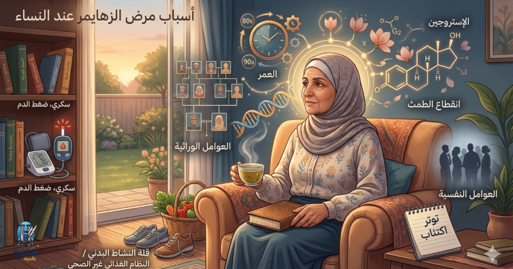 اسباب مرض الزهايمر عند النساء