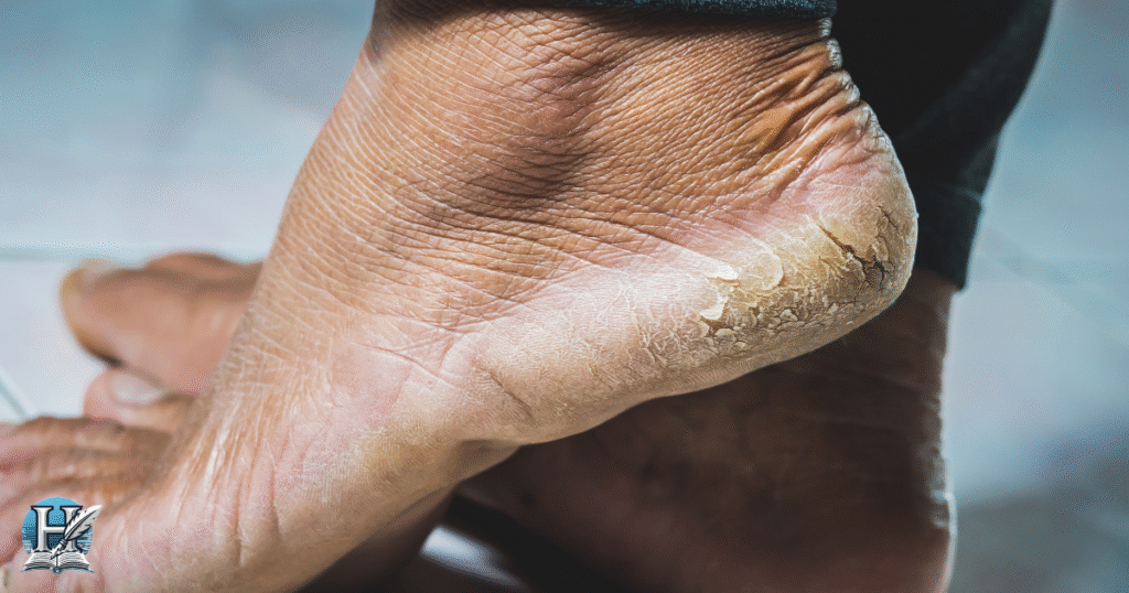 الجفاف بالقدمين