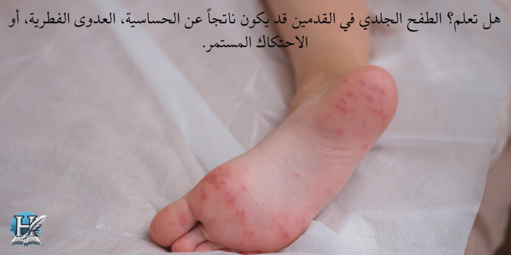 الطفح الجلدي في القدمين