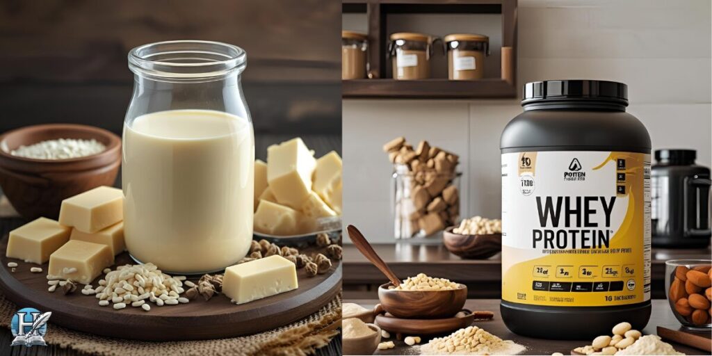 البروتين (Whey Protein أو Casein)
