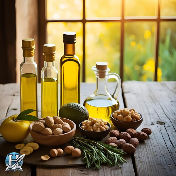 الزيوت النباتية والمكسرات