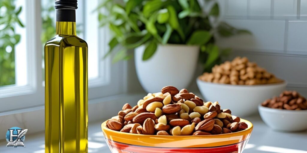 زيت الزيتون والمكسرات