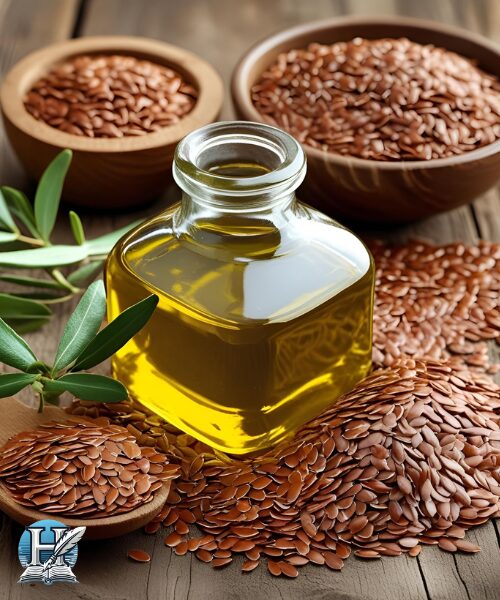 زيت الزيتون وبذور الكتان
