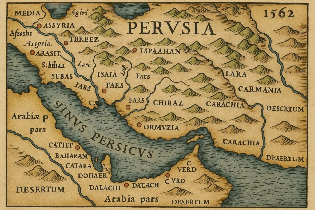 خريطة بلاد فارس والخليج العربي (1562م)