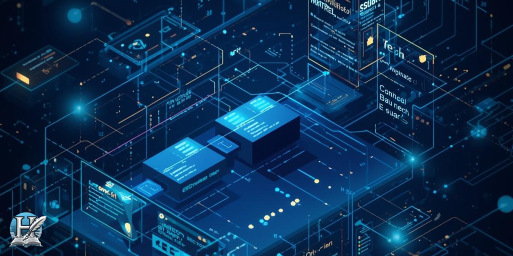 مخطط يوضح تدريب نموذج لغة كبير على نصوص متعددة لتوليد محتوى مترابط