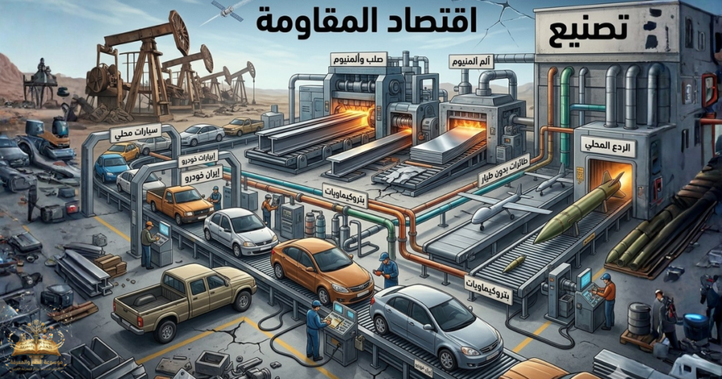 إظهار التداخل بين قاعدة الصناعات الثقيلة وبين تطوير برامج المسيرات كـ "تكنولوجيا مزدوجة الاستخدام" سمحت بتحويل العقوبات إلى اكتفاء ذاتي عسكري وفائض تصديري