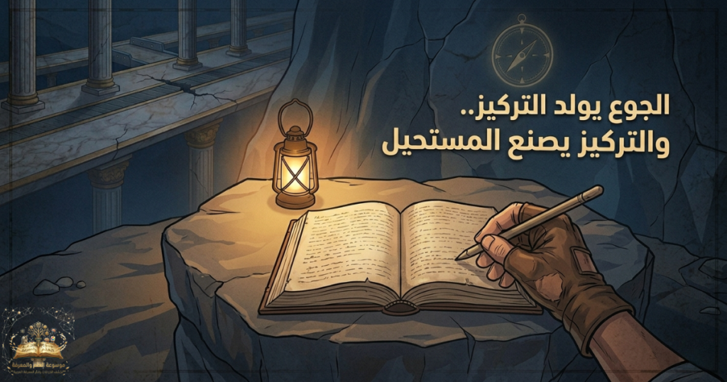 الجوع يولد التركيز.. والتركيز يصنع المستحيل