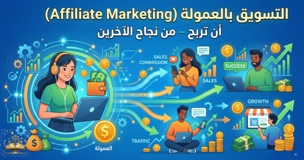 حوّل التوصية إلى أرباح مستمرة، التسويق بالعمولة طريقك لبناء دخل ذكي من الإنترنت