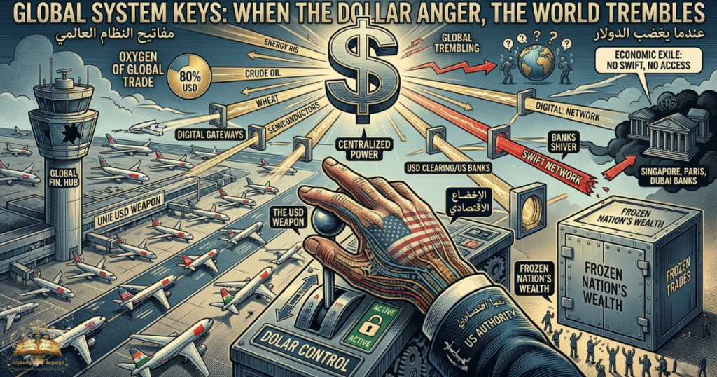 الدولار كمحرك أساسي يمتلك القدرة على شل حركة الاقتصاد العالمي بلمسة واحدة